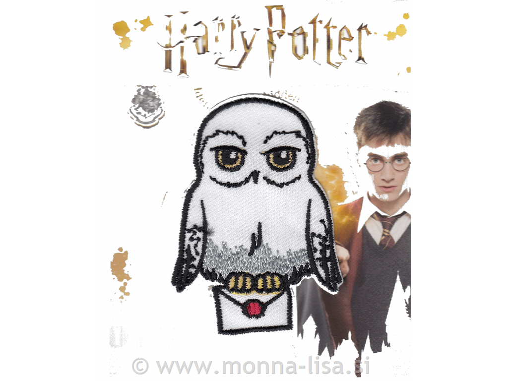 Našitek Harry Potter - Hedwig