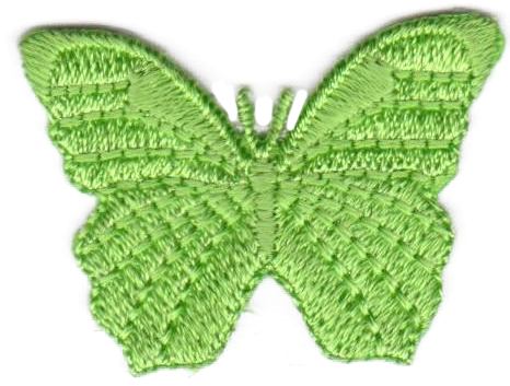 Našitek - metuljček zelen